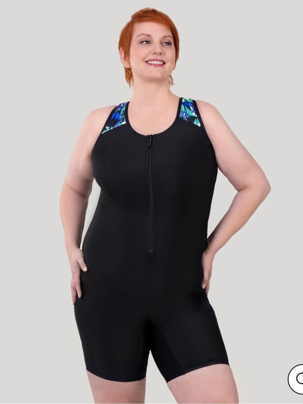 NWT Juno Active QuikEnergy Racerback Zip Front Aquatard *Description